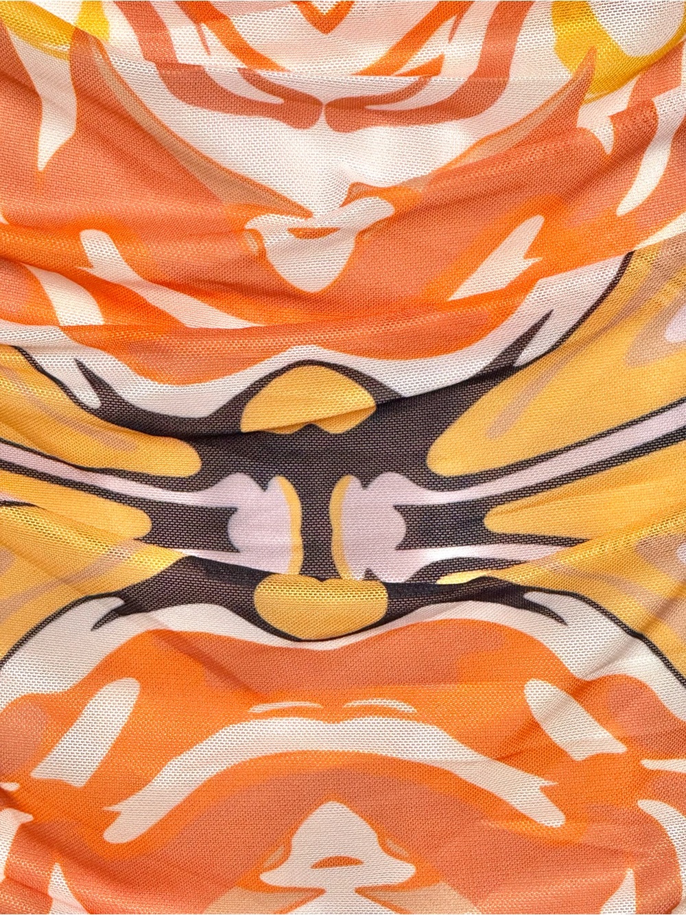 Princess Polly Viviana Geometric Halter Mini Dress Orange Size 10 NWT - Picture 7 of 11